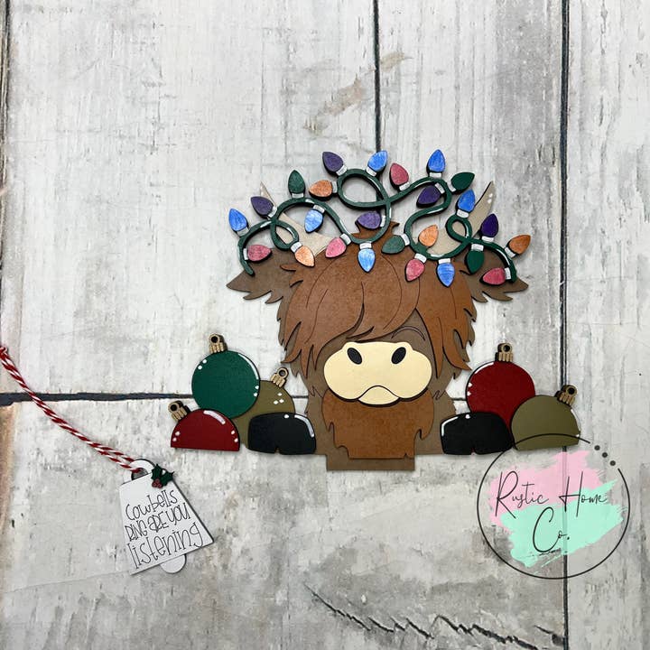 Rustic Home Co LLC - Wholesale DIY Craft Kit - Interchangeable Christmas highland Kit for Seasonal basket2