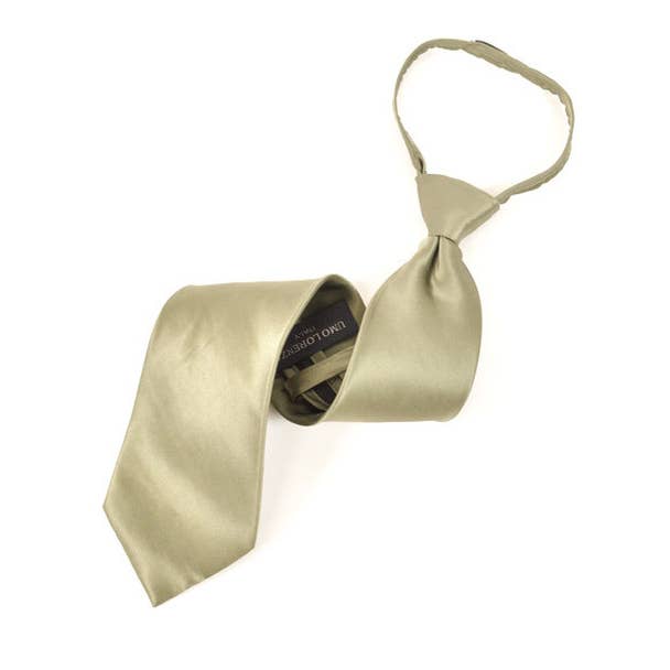 Selini New York - Wholesale Necktie - Men's - Silk Solid Zipper Tie1