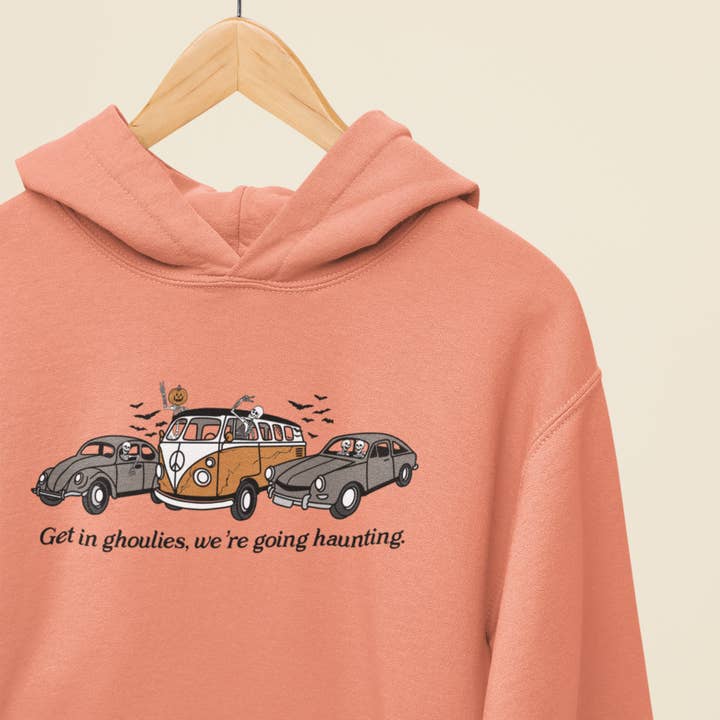 Get In Ghoulies, We're Going Haunting Graphic SHIRT for wholesale by amarieacreates