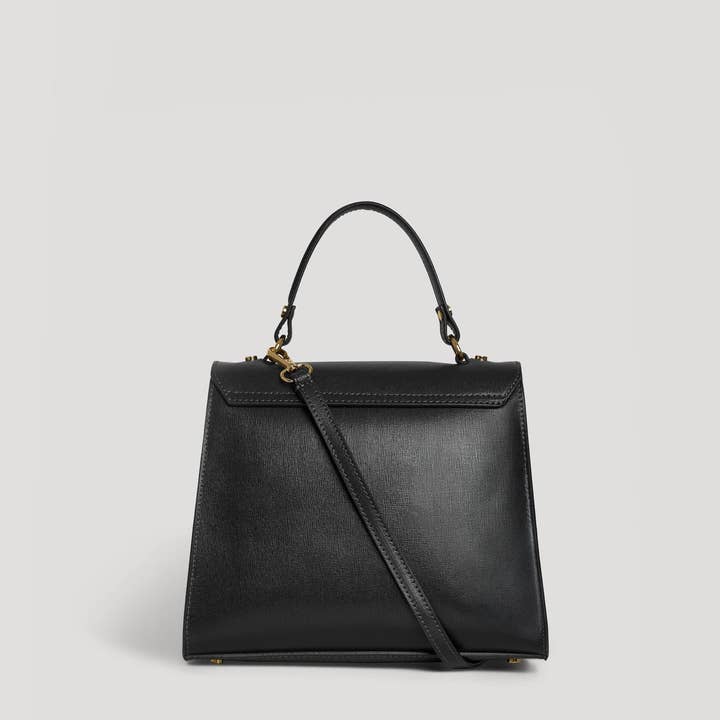 Prestige Milano - Wholesale Tote Bag - Women's - Zaira Bag in Black Saffiano Leather3