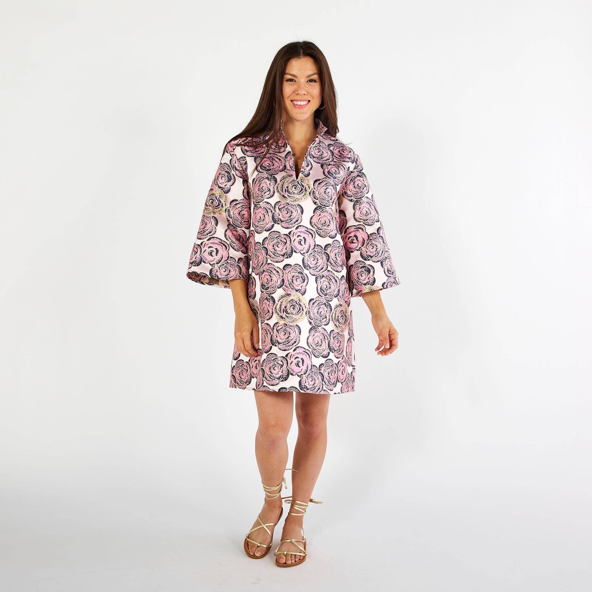 Caryn Lawn - Wholesale Dress - Women's - Keri Jacquard Rose Dress3