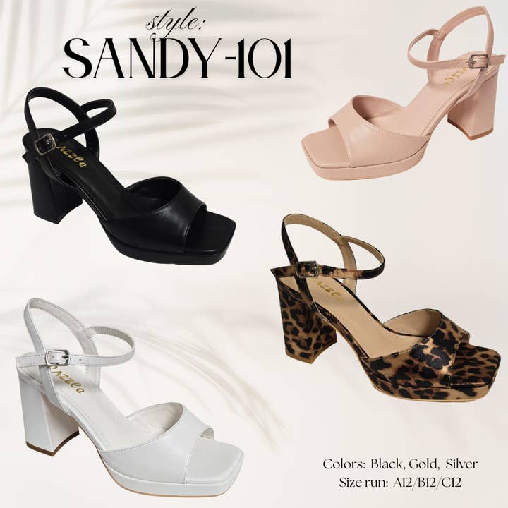 Sandy-101 Women's Low Heel Sandal for wholesale by Pazzle