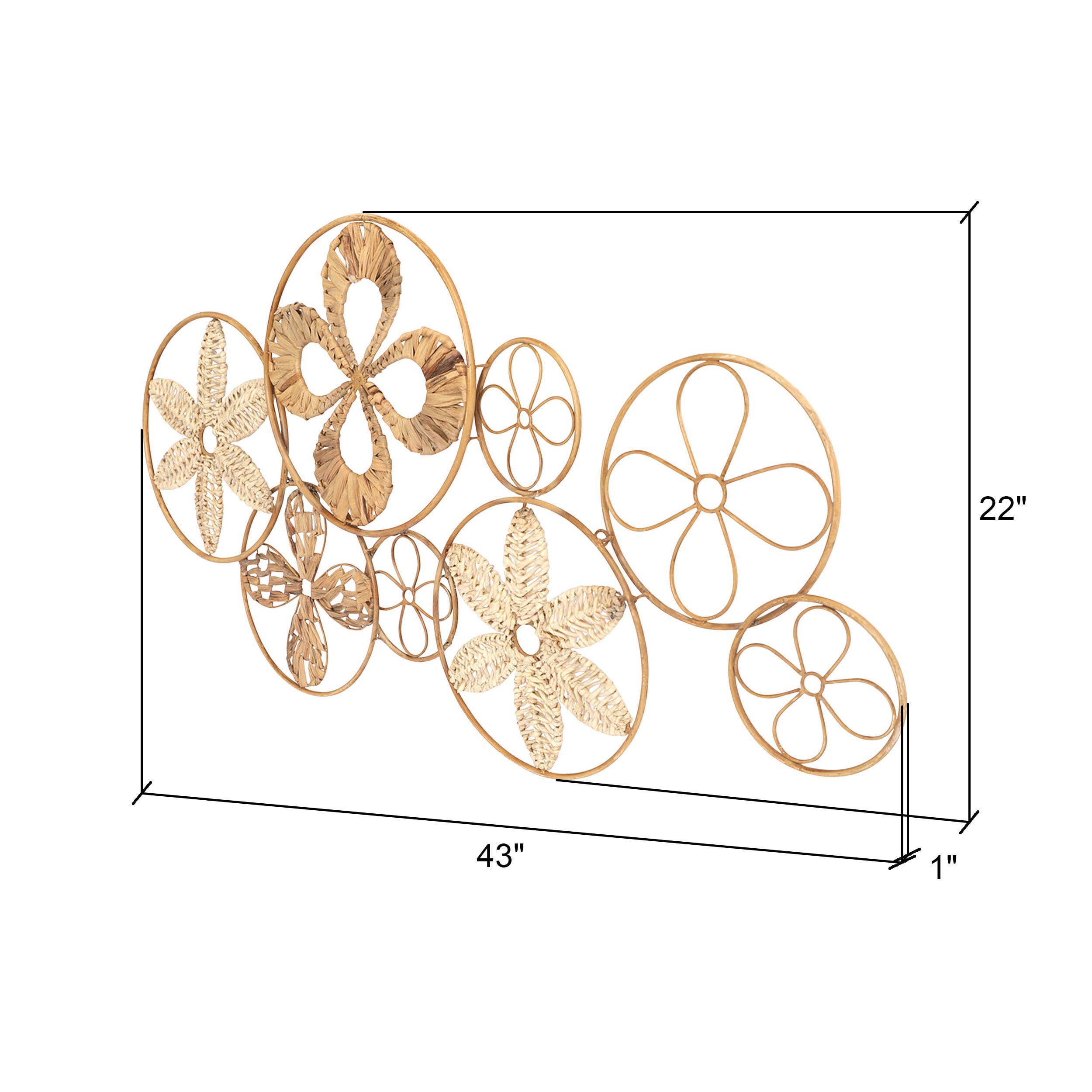 Aspire Home Accents - Wholesale Wall Accent - Estrella Wall Decor  - 22"H x 43"W4