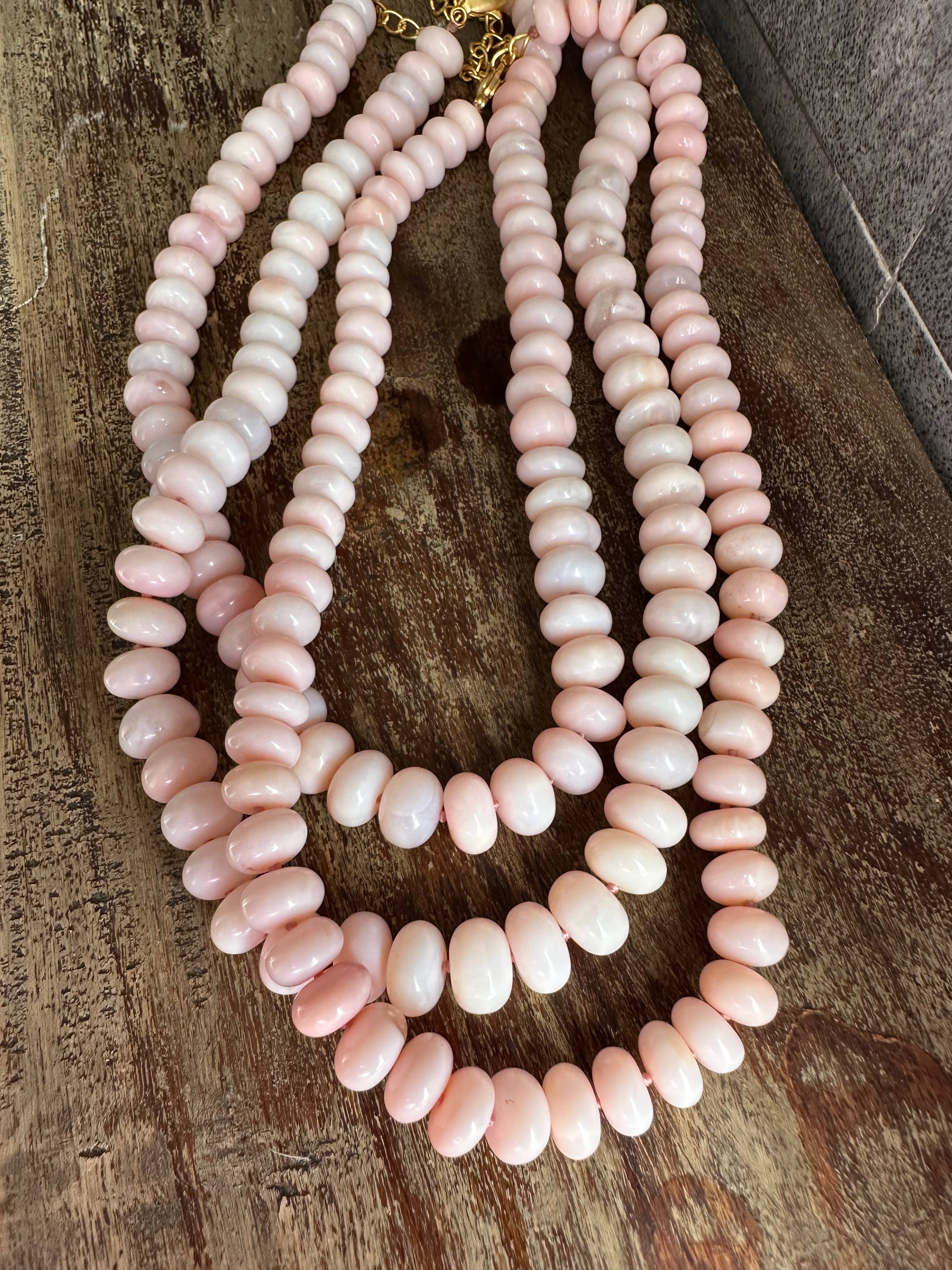 Classic Knotted Opal | Pale Pink Necklace | Gemstone Jewelry for wholesale on Faire3