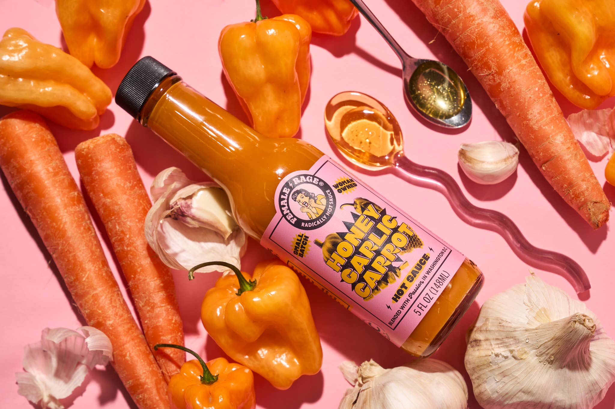 Female Rage Hot Sauce - Wholesale Hot Sauce - Honey Garlic Carrot Hot Sauce3