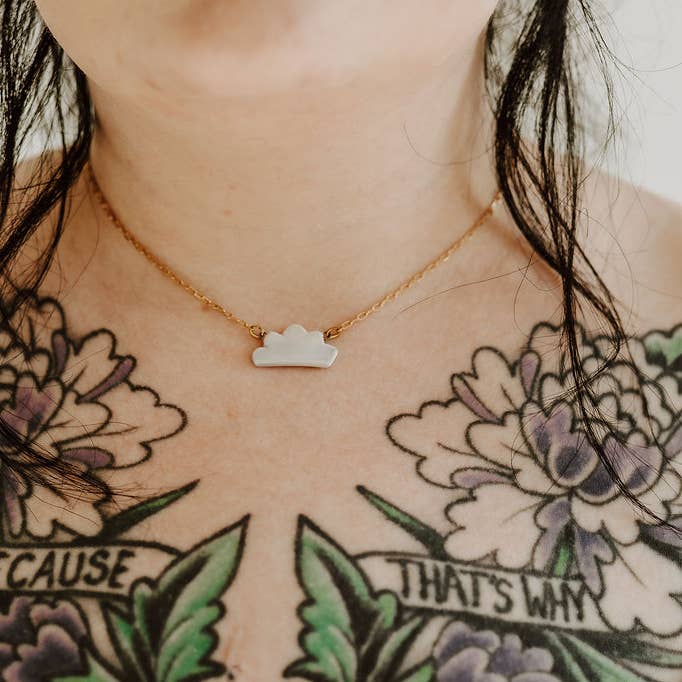 Cloud Pendant Necklace for wholesale by Crown & Heart