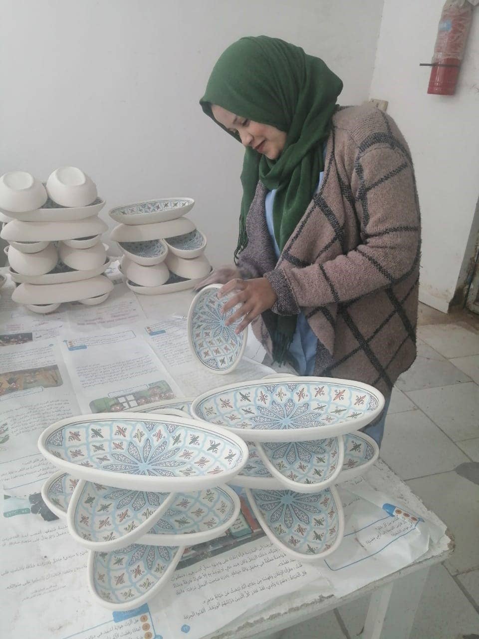 Sobremesa - Vente Bol - Bol en céramique peint à la main Amira de 15 cm, vaisselle pour céréales et soupe6