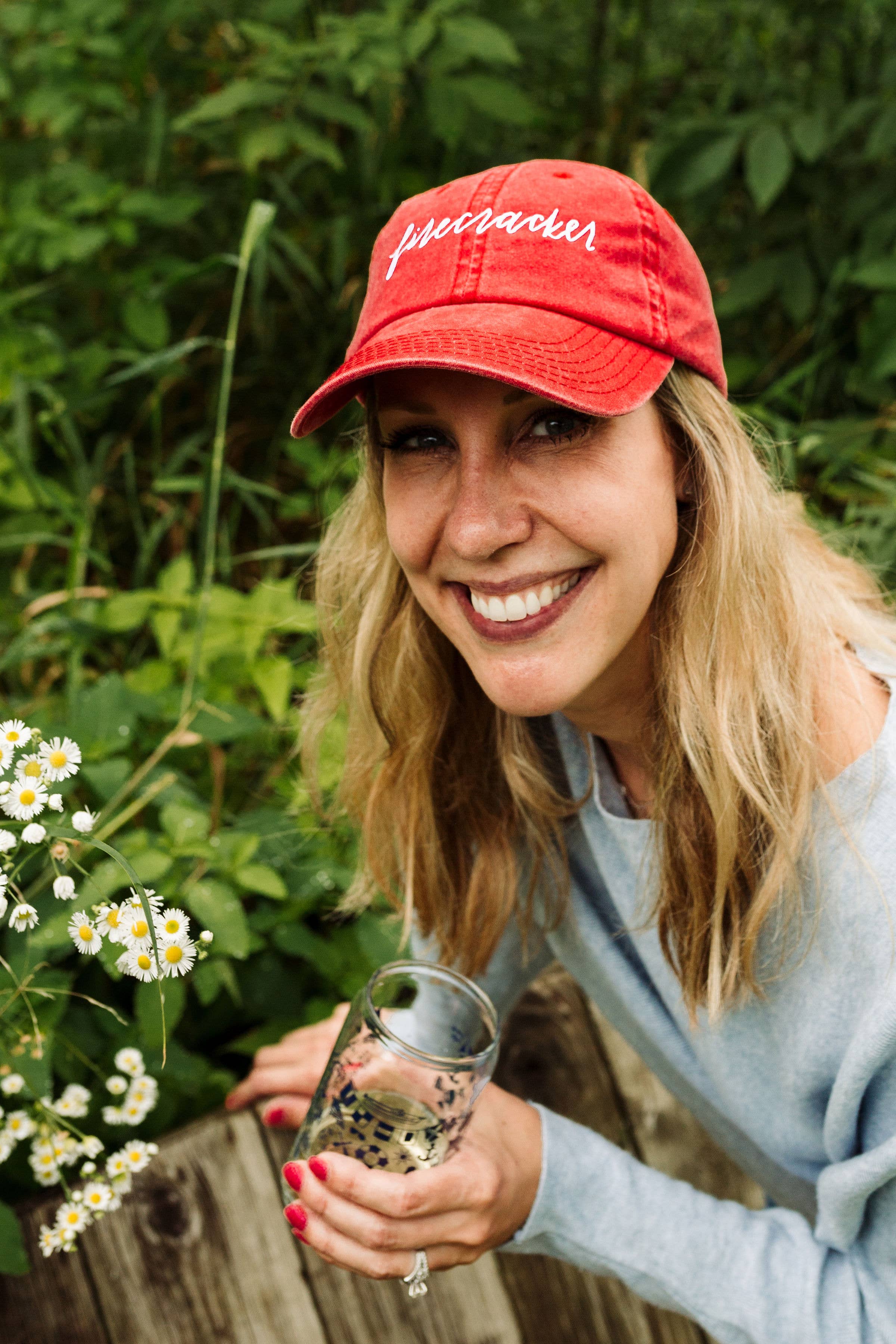 Waves of Grace Letter Co. - Wholesale Baseball Cap - Women's - Firecracker baseball hat2