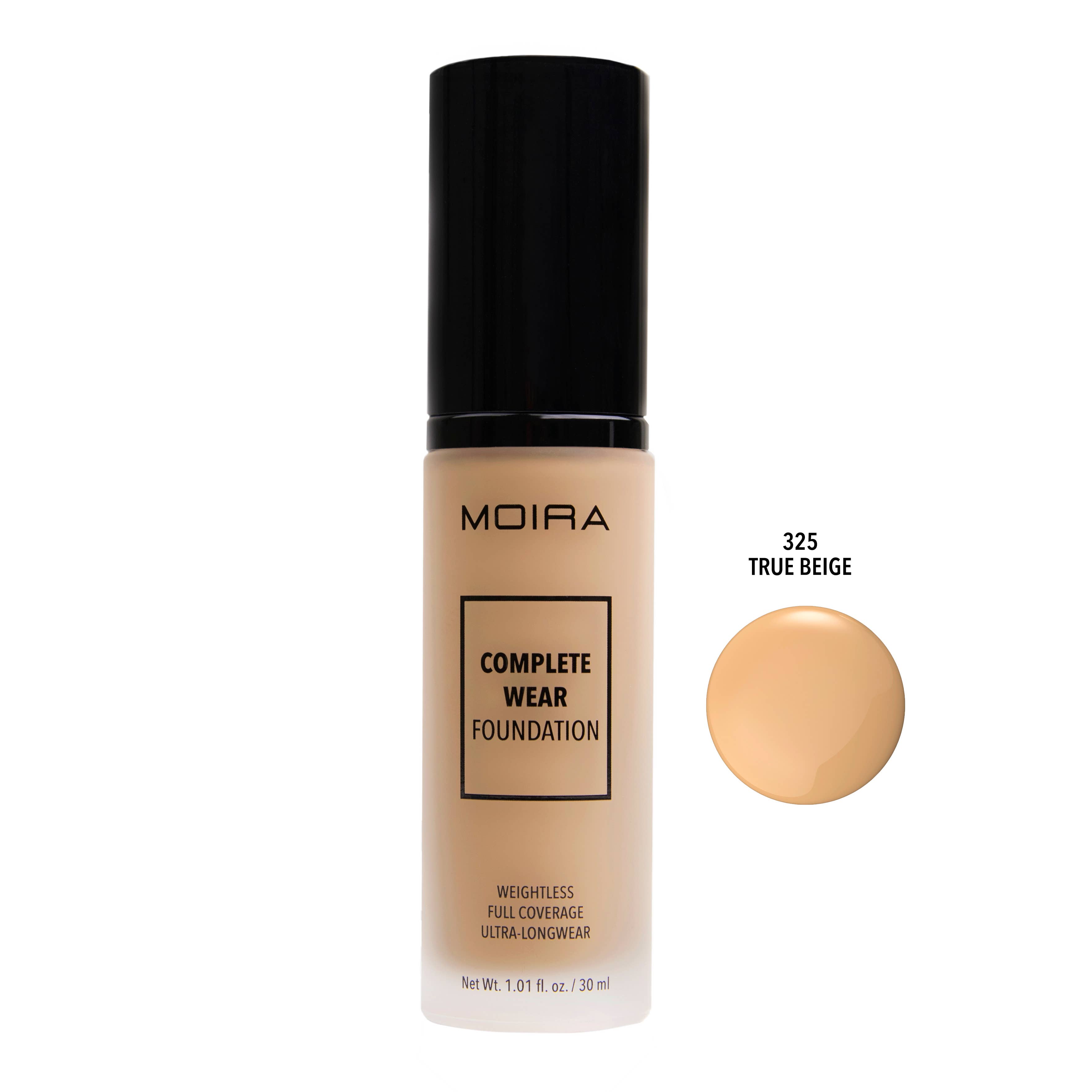 Moira Cosmetics – wholesale Foundation – Complete Wear Foundation 325 - True Beige1