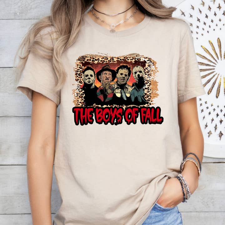 The Boys Of Fall Halloween Tee for wholesale by Londas Tees and Tumblers