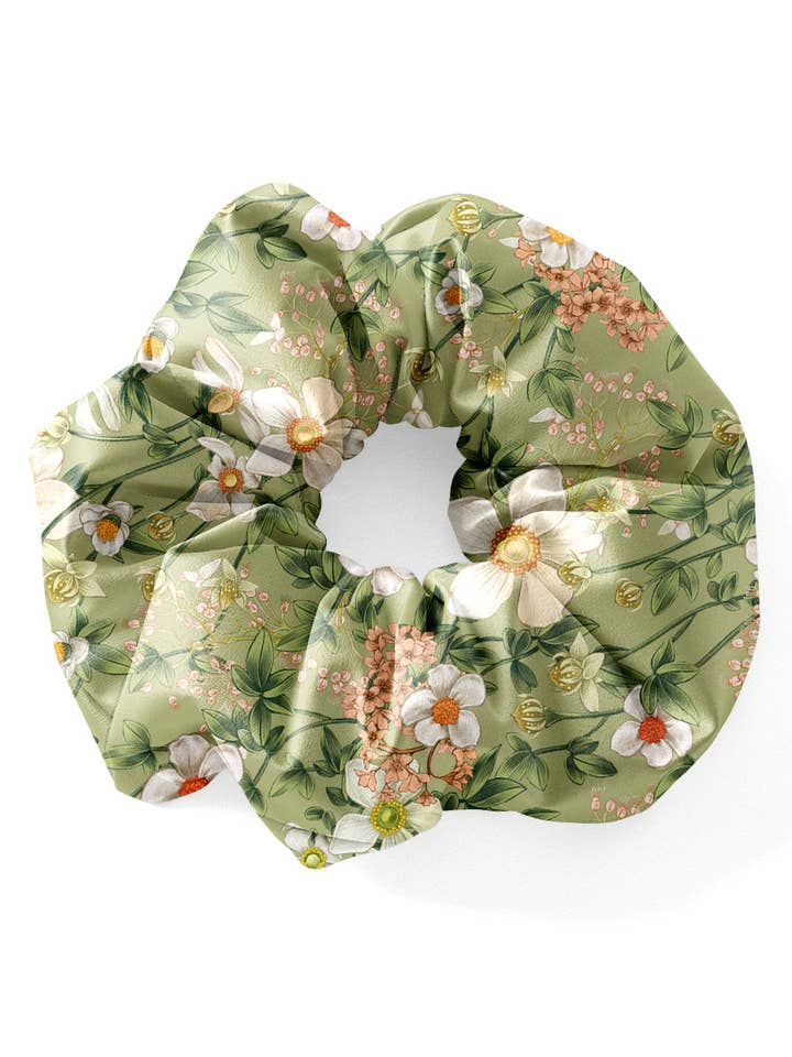 Elástico de Seda | Anémona Verde Ceilão por atacado de LINNA