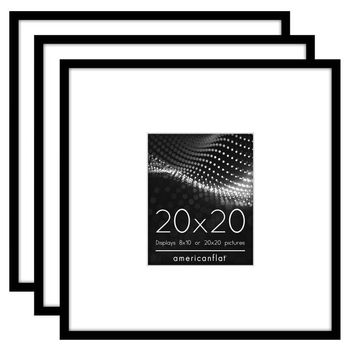 Americanflat 20x20 Poster Frame or 8x10 with Mat - Set of 3 for wholesale by Americanflat