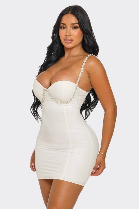 DIOSA - Wholesale Dress - Women's - PEARL EMBRACE MINI DRESS3