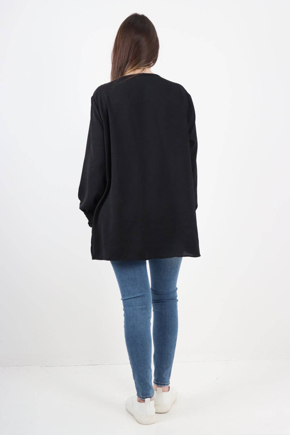 Miss Bold – wholesale Tunic – Women’s – Italian Shirred V Neck Long Sleeve Tunic Top7