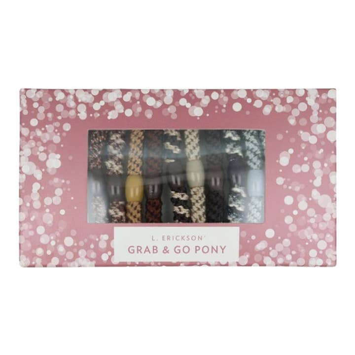 France Luxe/L. Erickson – wholesale Hair tie – Grab & Go Ponytail Holders - Holiday Box