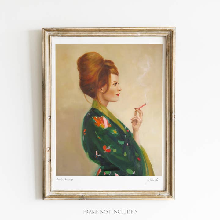 JANET HILL STUDIO - Wholesale Art Print - Pasadena Housewife Art Print - 8.5" X 11"