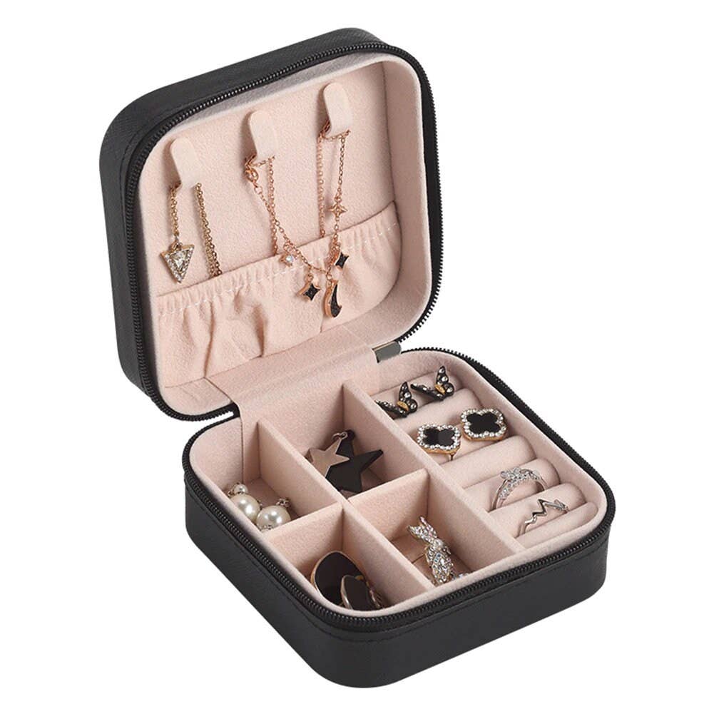 Zakka - Wholesale Jewelry Box/Organizer - Jewelry Travel Organizer Display Zipper Case Trinket Box4