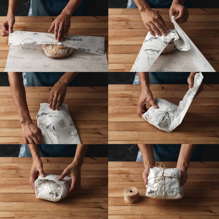Eco Harvest Supply Co - Venta al por mayor Bolsa/envoltorio de alimentos - Kit de envoltura de pan de masa madre (paquete de 30)