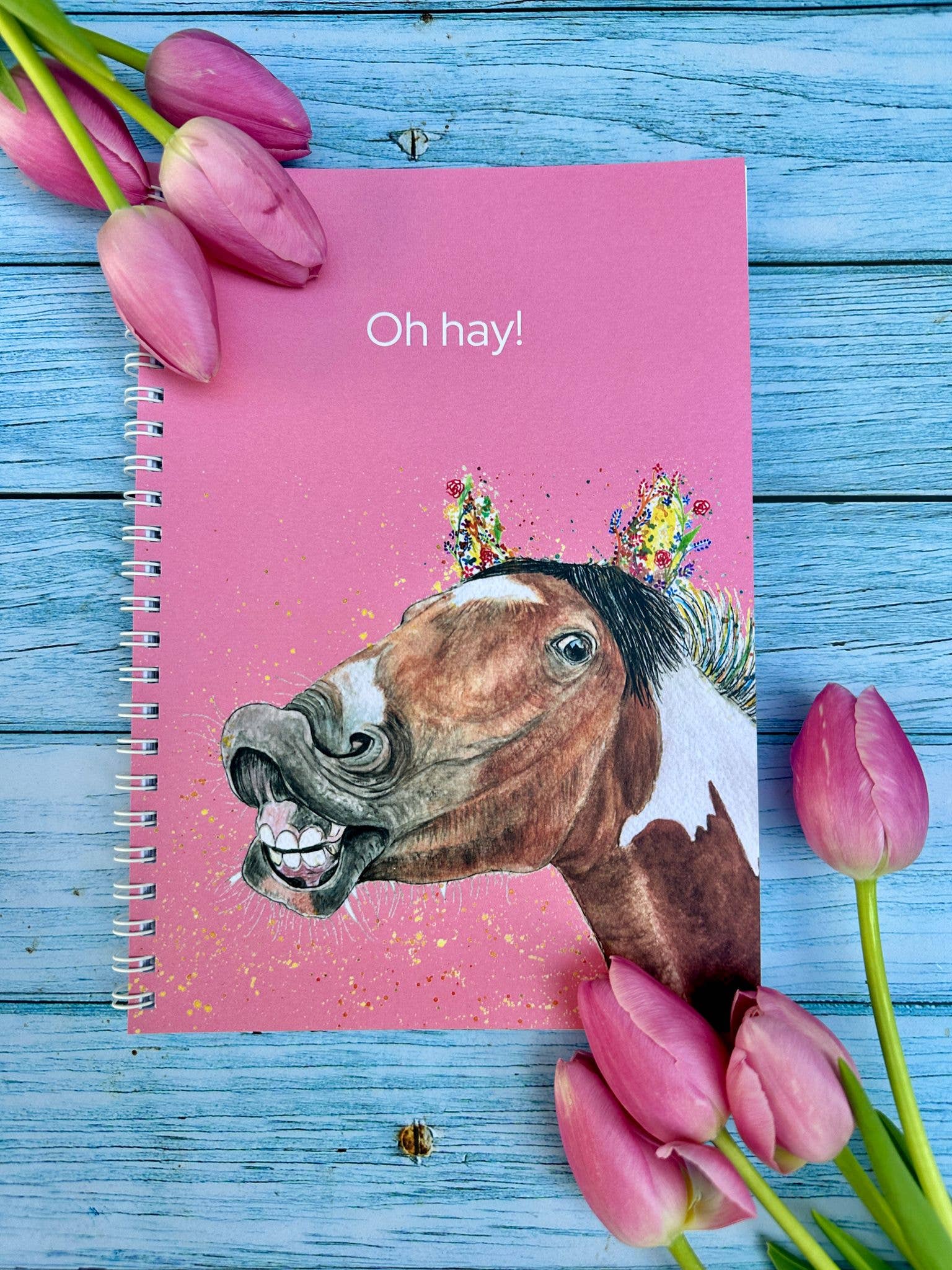 Jen Winnett Eco Artist - Wholesale Notebook - Horse Funny Lined Eco Friendly A5 Notebook UK Made Notepad  2