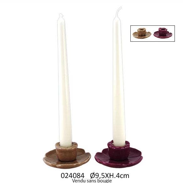 Bougeoir Fleur 'Bohemian' Ø9.5 X H.4 cm / 2 Ass pour la vente par Faye