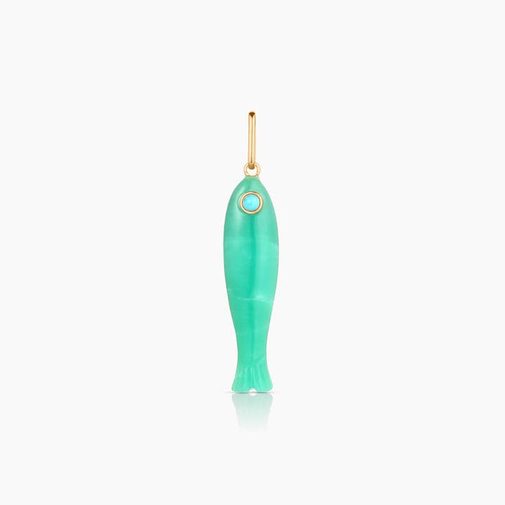 Fortuna Chrysoprase Charm for wholesale by THATCH