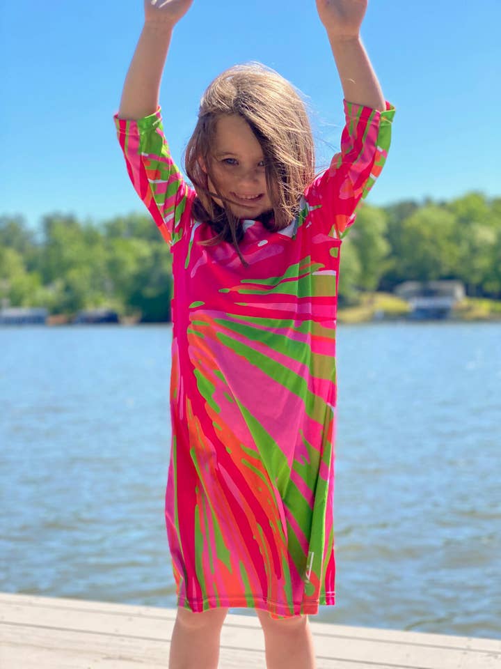 Little Punchy Palm Dock jurk voor dames voor wholesale door ZAGS