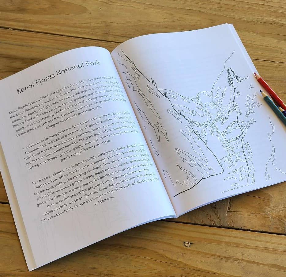 National Parks and Beyond - Wholesale Coloring & Activity Book - Adult - Color Your Way through the National Parks, Coloring book3
