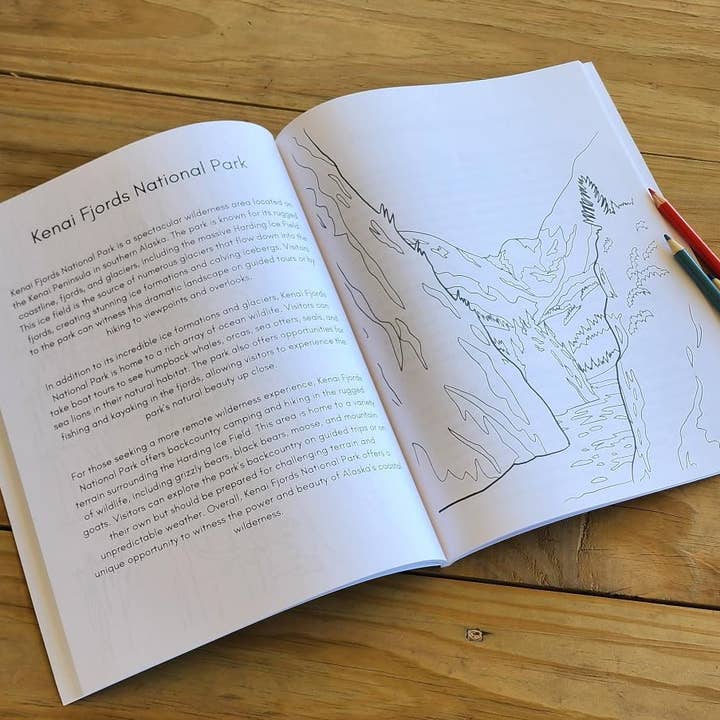 National Parks and Beyond - Wholesale Coloring & Activity Book - Adult - Color Your Way through the National Parks, Coloring book3