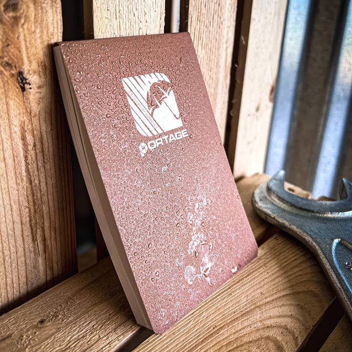 Portage Notebooks - Wholesale Notepad - 4 Pack Waterproof Notepads 3"x5" 40 Doublesided Lined Sheets6