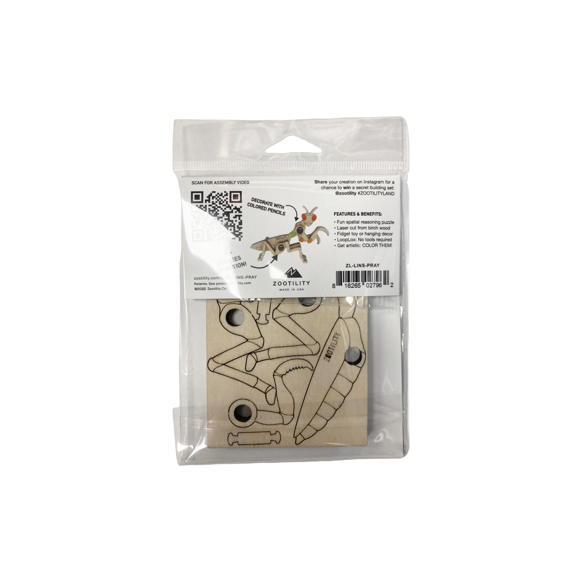 Zootility - Wholesale Puzzle - Kids - Loopets Puzzle Toy - Insects21