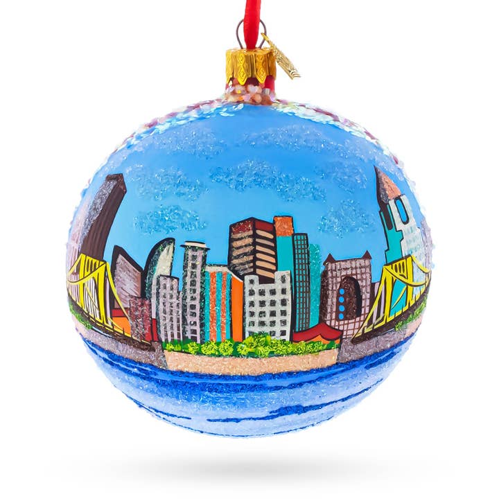 Pittsburgh, Pennsylvania Glass Ornament for wholesale by BestPysanky