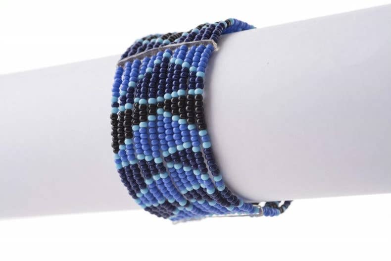 BeadWORKS - Wholesale Beaded Bracelet - Elastic Bracelet (12-Strand)12