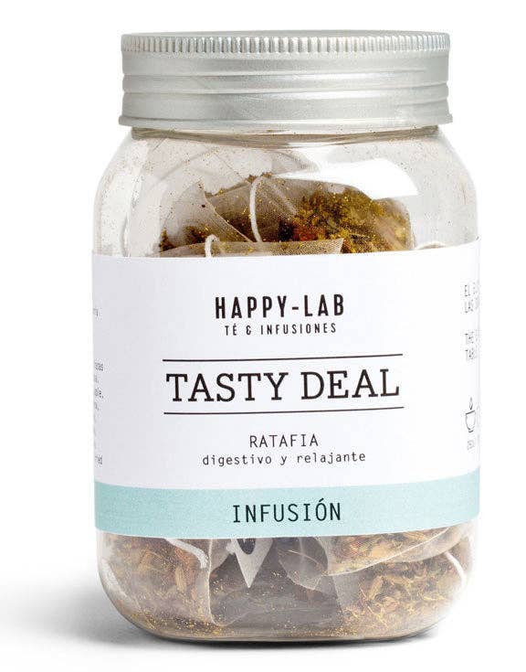 Gourmandise - Wholesale Health/Detox Tea - Herbal tea Happy-Lab Tasty Deal Pot 14 pyramids0