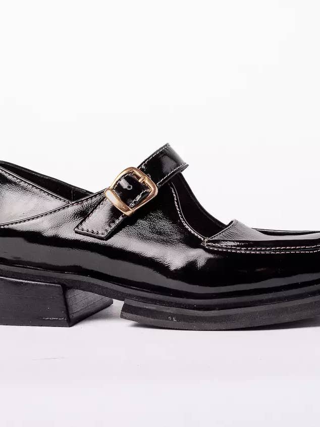 Mocassins Mary Jane Black Patti pour la vente par Amén