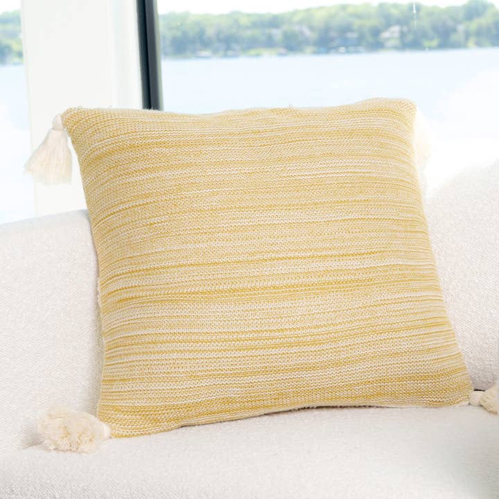 Elsie & Zoey - Wholesale Throw/Decorative Pillow - Necalli 18X18" Reversible Striped Cotton Throw Pillow
