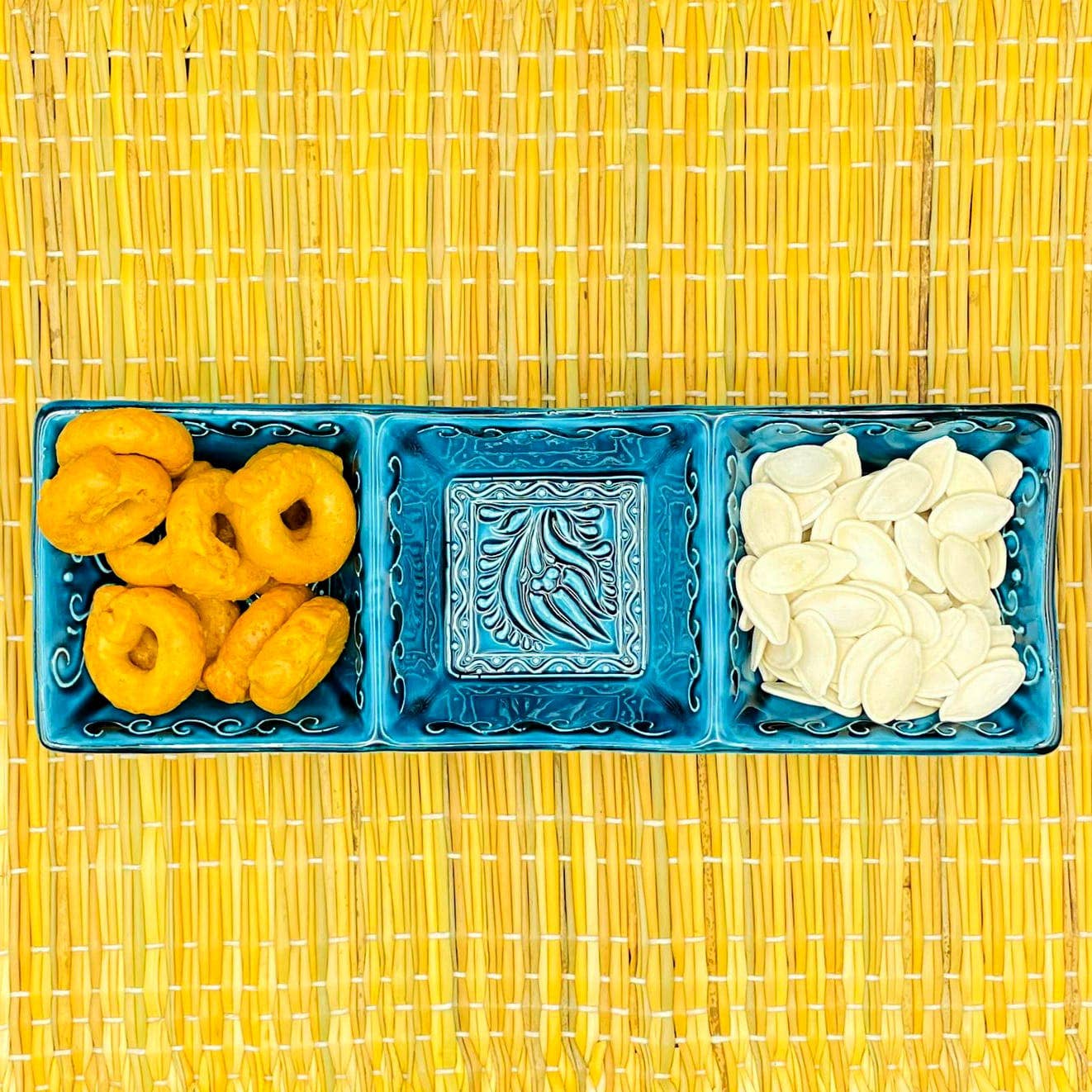 Etnico del Mondo - Wholesale Serve Bowl - Ethnic Elegance Appetizer Set With 3 Turkish Ceramic Bowls#132