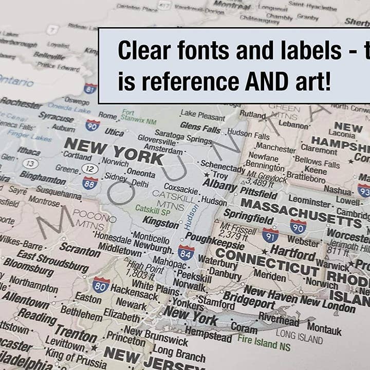 Map Shop - Wholesale Map - United States Odyssey Wall Map - Laminated4