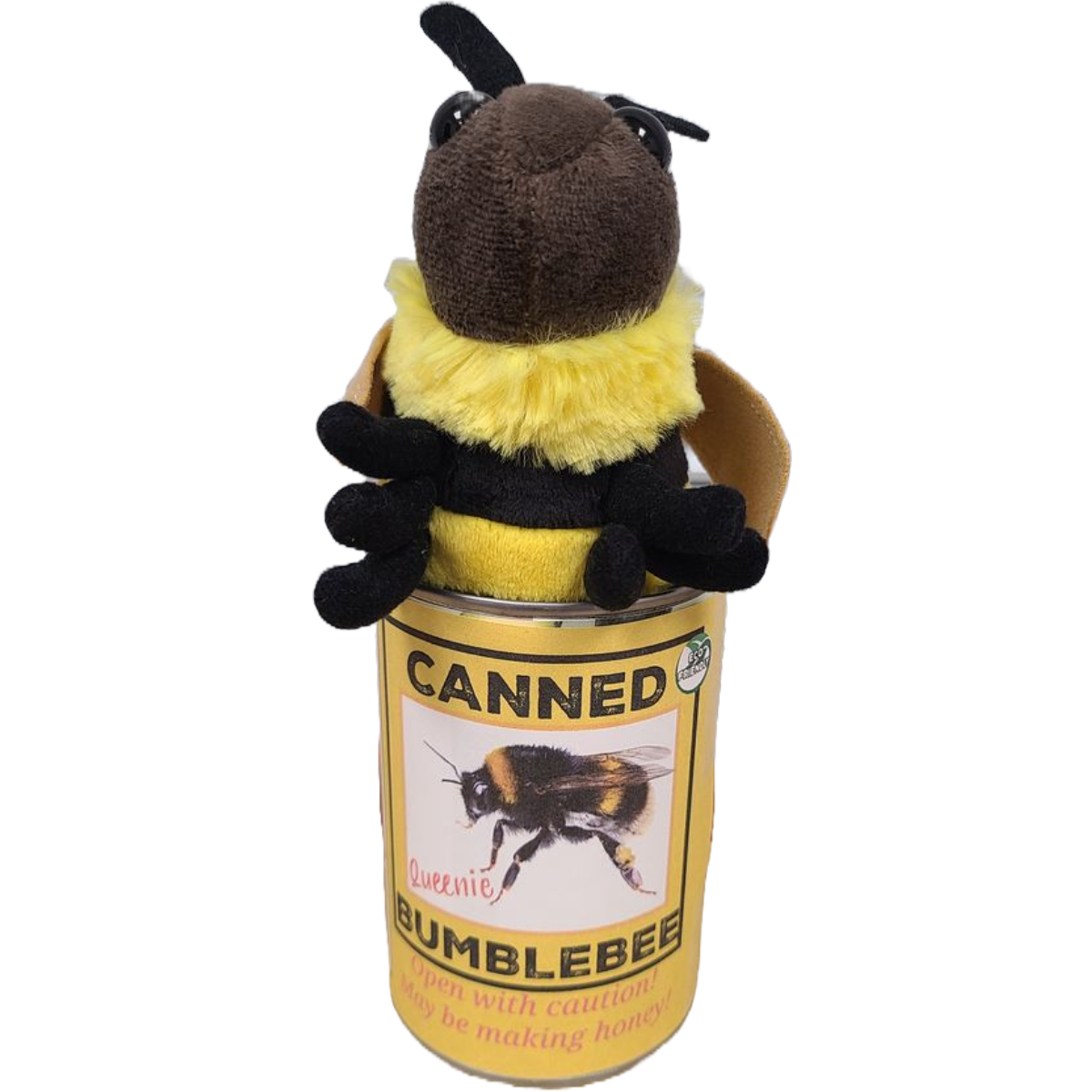 Canned Gifts – wholesale Stuffed/plush toy – Kids & baby – Queenie the Canned Bumblebee - Eco-Friendly Recycled Plush4
