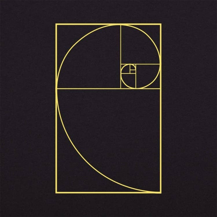 6DS - Wholesale Screen Printed T-Shirt - Men's - Golden Spiral Men's T-Shirt5