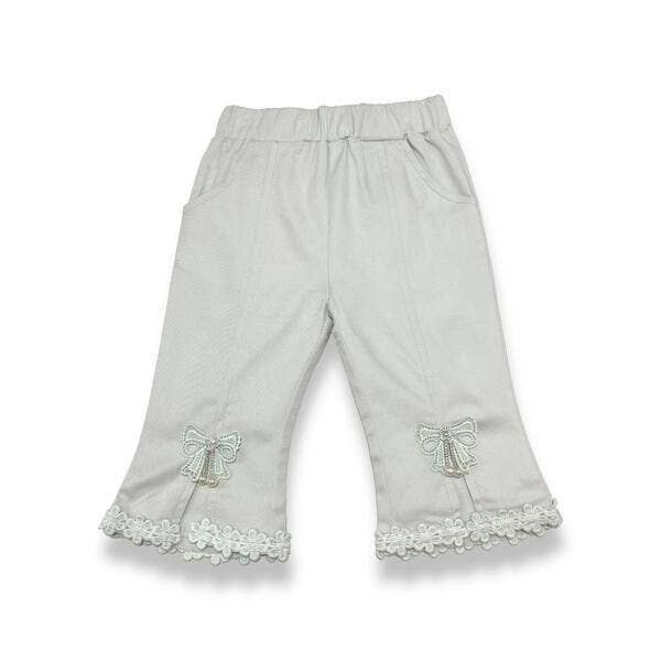 Doe a Dear - Vendita all'ingrosso Pantaloni - Bambini - S15 13036 Pantaloni con orlo diviso con fiocco e pizzo (3 colori)9