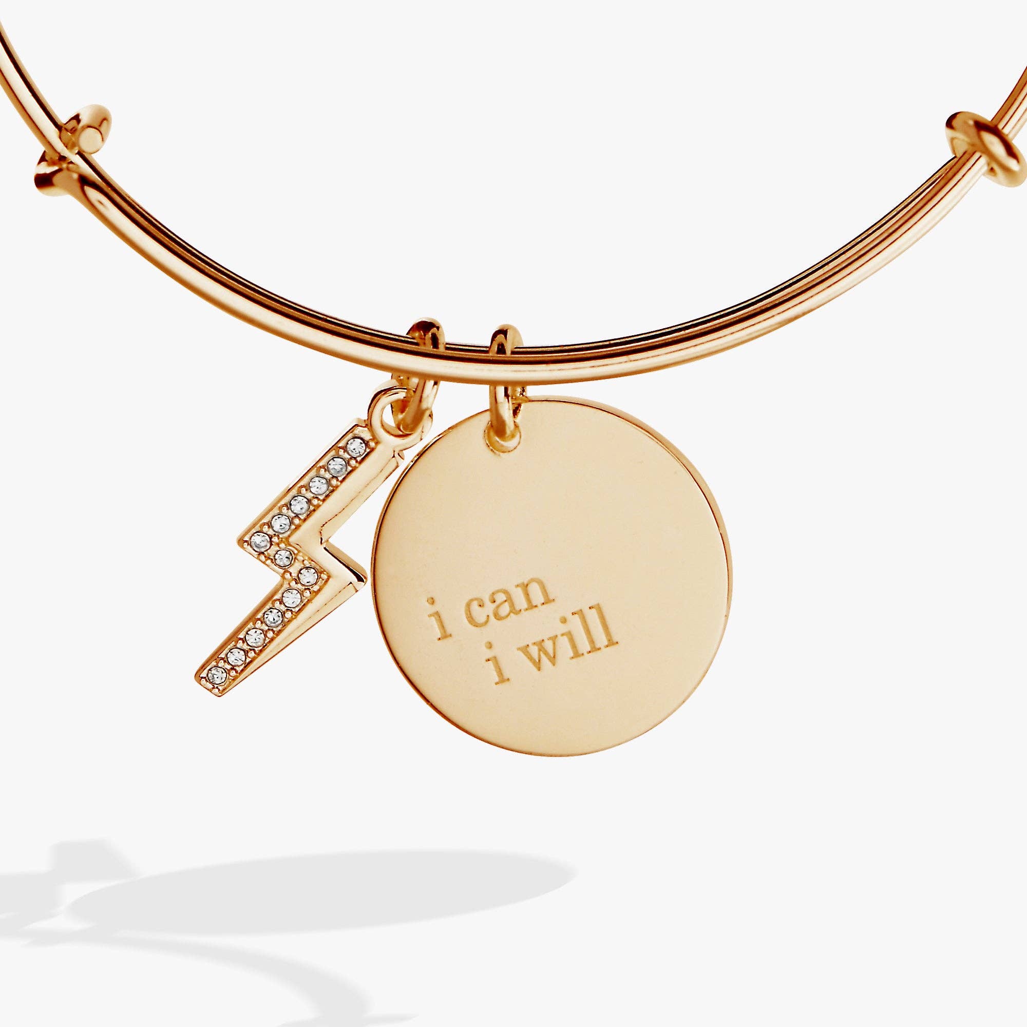 Alex and Ani - Vente Bracelet jonc - Bracelet Duo Charm « Je Peux, Je Veux »2