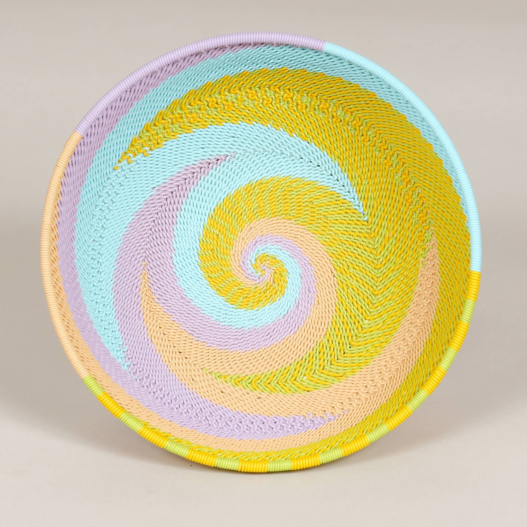 AS'ART a sense of crafts – Prato/tigela decorativa por atacado – Tigela de fio de telefone trançado, cores Mix&Glow3