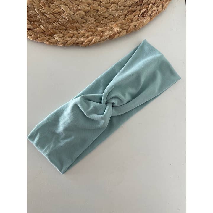 Solid Teal Adult Headband for wholesale by Kaardal Kraft