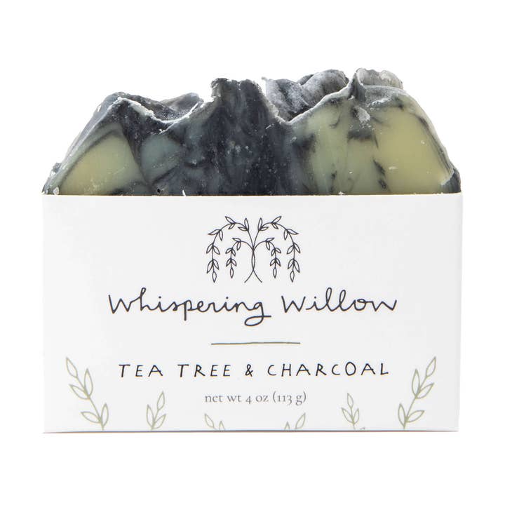Whispering Willow - Vente Pains de savon - Savon en barre - Arbre à thé au charbon0