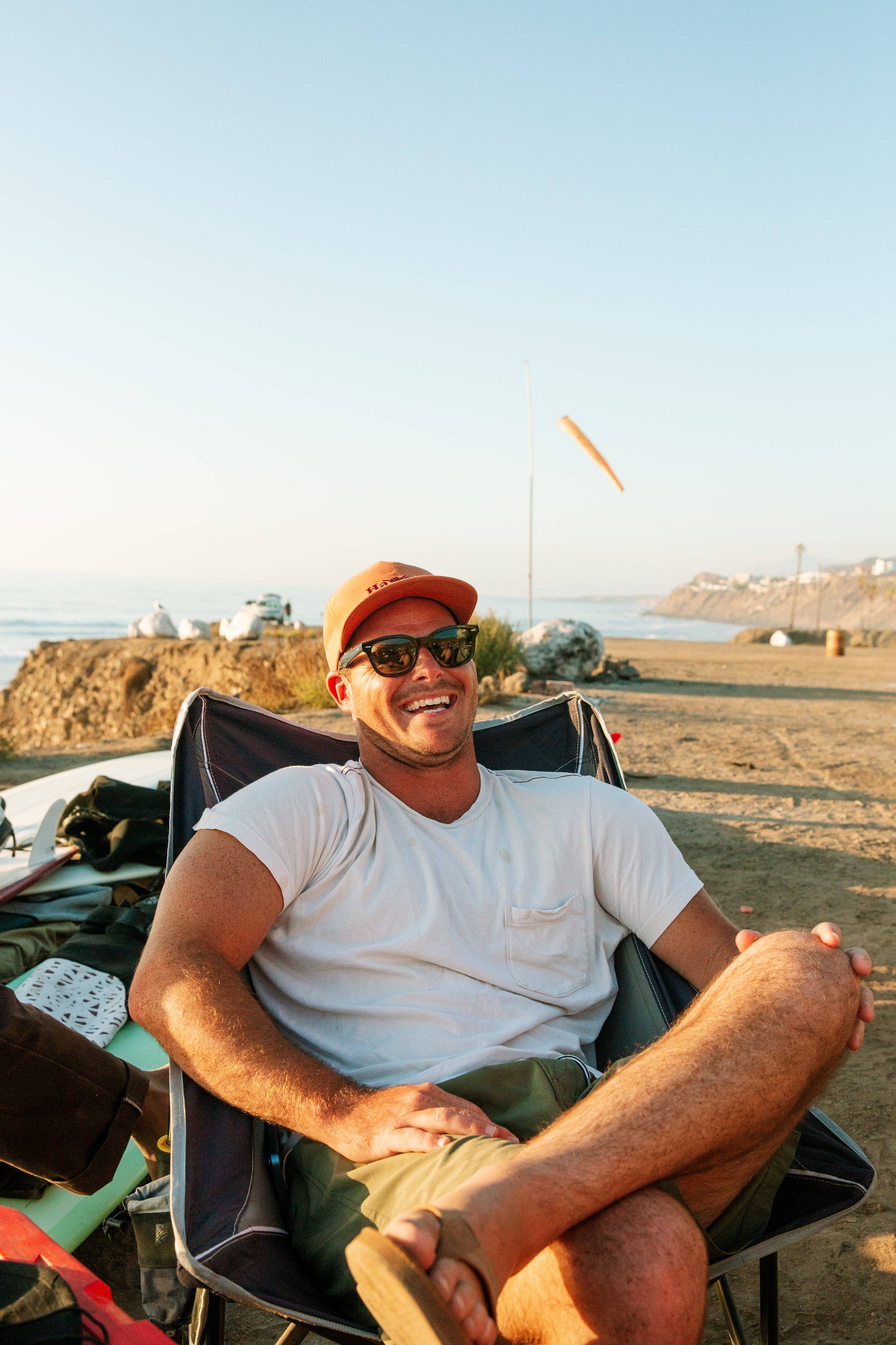 Hang Loose - Venta al por mayor Gorra de béisbol - Unisex - Gorra de poliéster hawaiana, color mandarina4