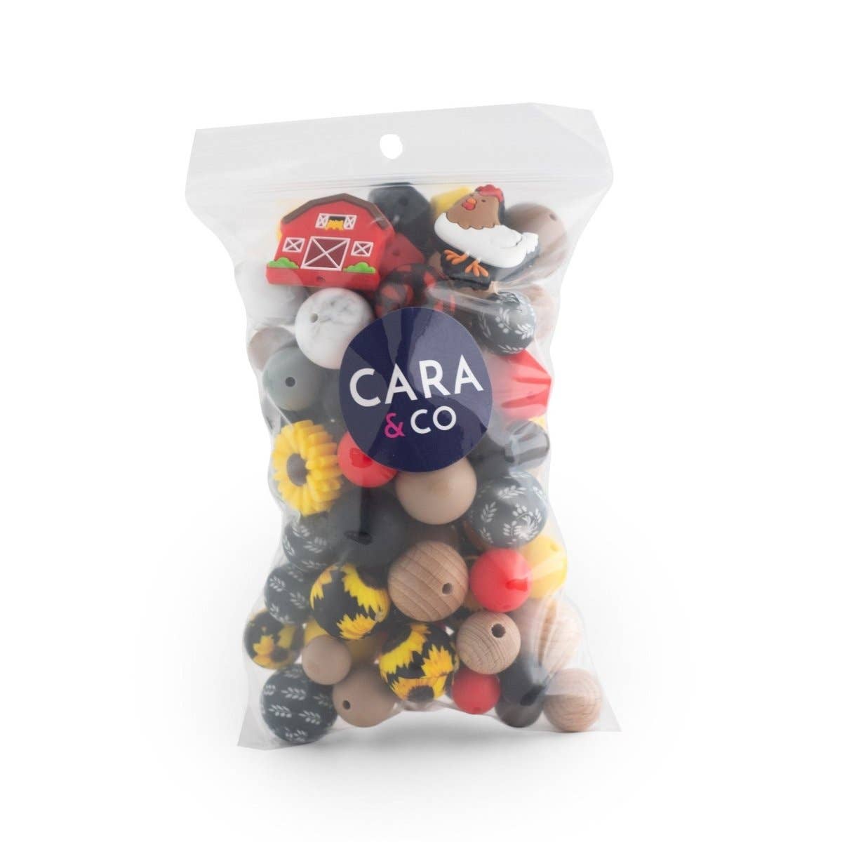 Cara & Co Silicone Craft Supply - Wholesale Beads - Barnyard Theme Silicone Bead Packs1