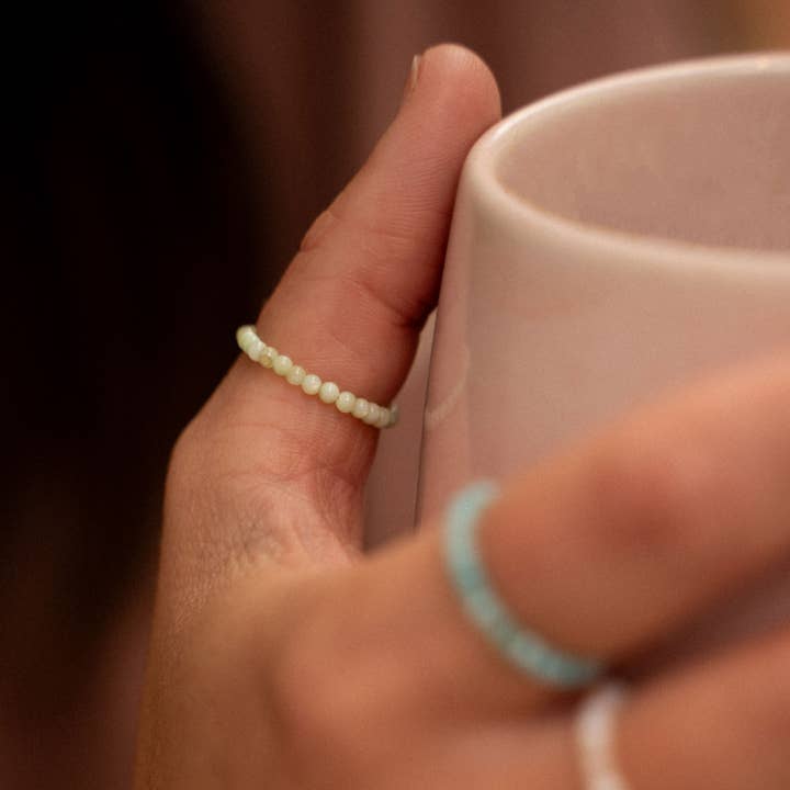 Pineapple Island - Wholesale Band/Stacked Ring - Kualoa Beaded Stretch Ring7