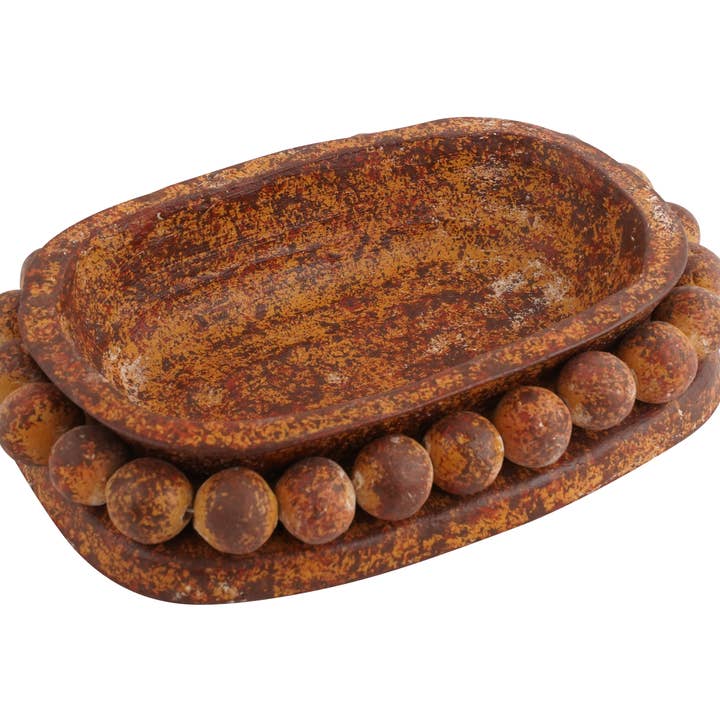 My Amigos Imports - Wholesale Candle Holder - CLEARANCE-Ovee™ Beaded Candle Ready Clay Vessel-5 Colors-$122