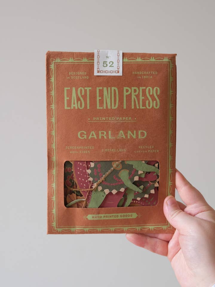 DINOSAURS SEWN GARLAND for wholesale by East End Press