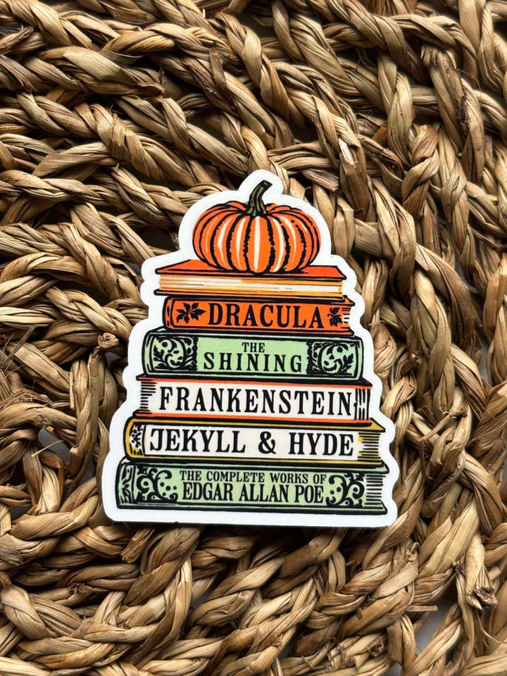Autocollant Spooky Classics pour la vente par Nordic Book Adventure